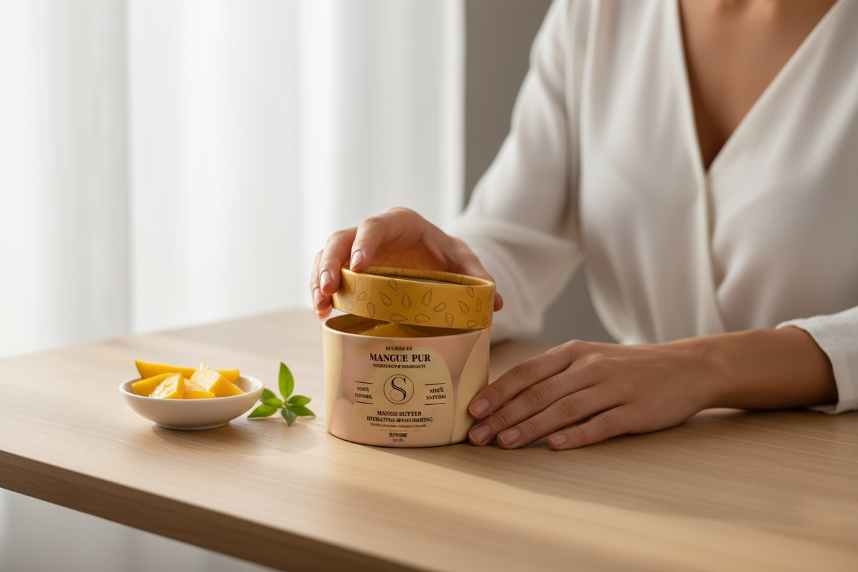 Beurre de mangue 100 % pur – Ultra-nourrissant et adoucissant pour la peau